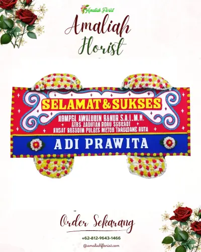 Karangan Bunga Ucapan Selamat di Cambaya